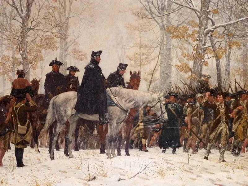 1858-William Thomas Trego - La marcia verso Valley Forge. 1883